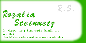 rozalia steinmetz business card